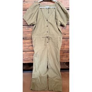 VELVET BY GRAHAM & SPENCER Drucie Cotton Jumpsuit Women's Sz XL